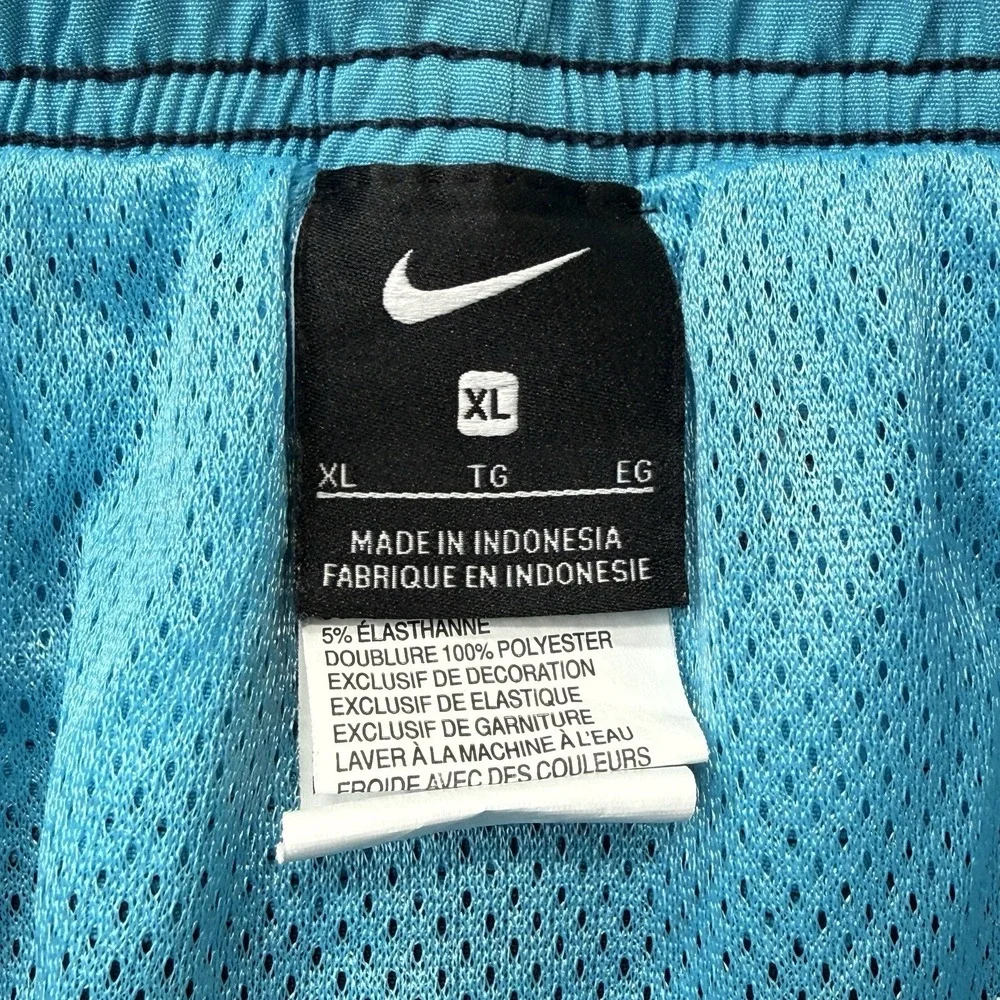 Nike Swim Trunks‎ XL Navy Blue Lined Athletic Shorts Swoosh